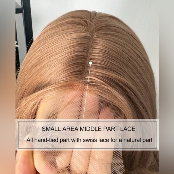 Champagne Gold Hair Wig U-Part Lace 26 Inch Champagne Gold Long Curly Wavy Wig - Picture 10 of 13